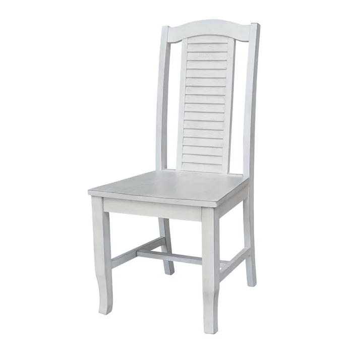 International Concepts – Seaside Chair in Chalk – Antiqued Finish (Set of 2) – C28-45P