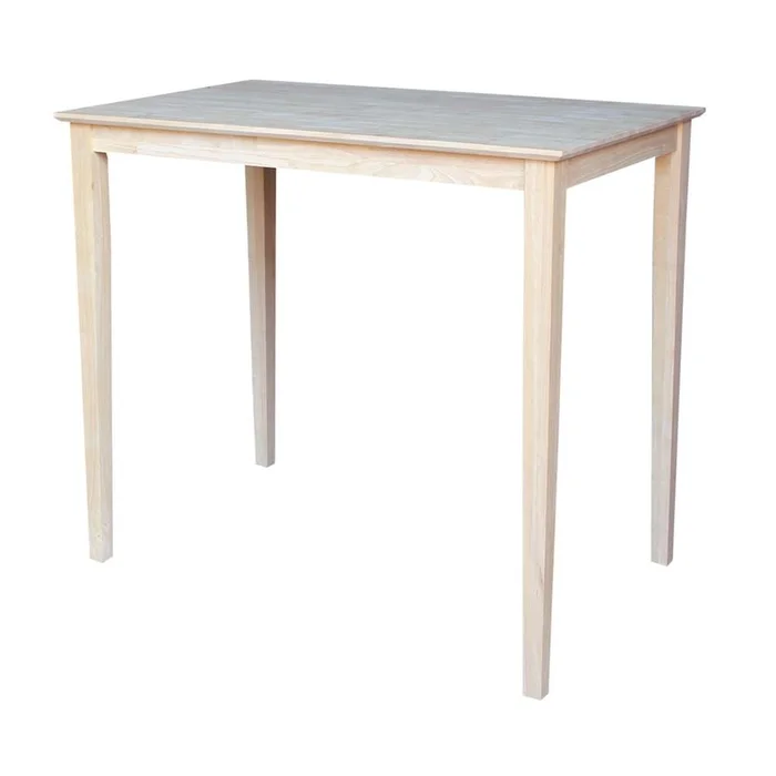 International Concepts – Solid Wood Top Table – Shaker Legs – K-3048-42S