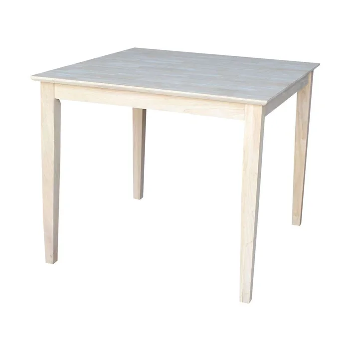 International Concepts – Solid Wood Top Table – Shaker Legs – K-3636-30S