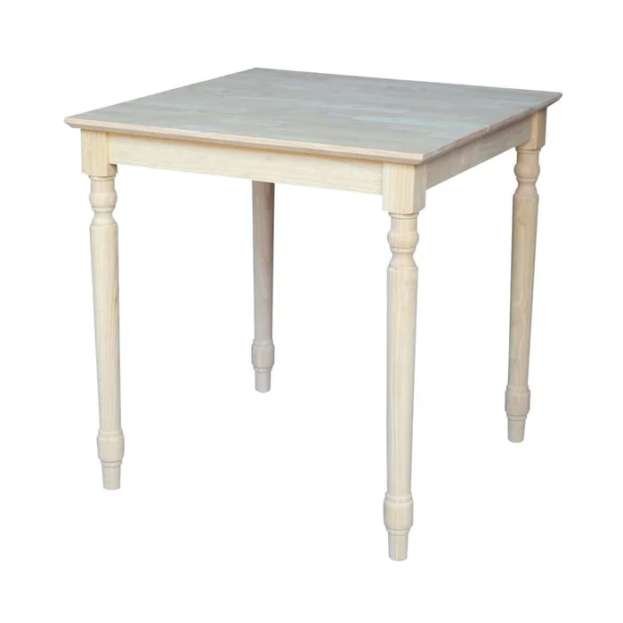 International Concepts – Solid Wood Top Table – Turned Legs – K-3030-330T