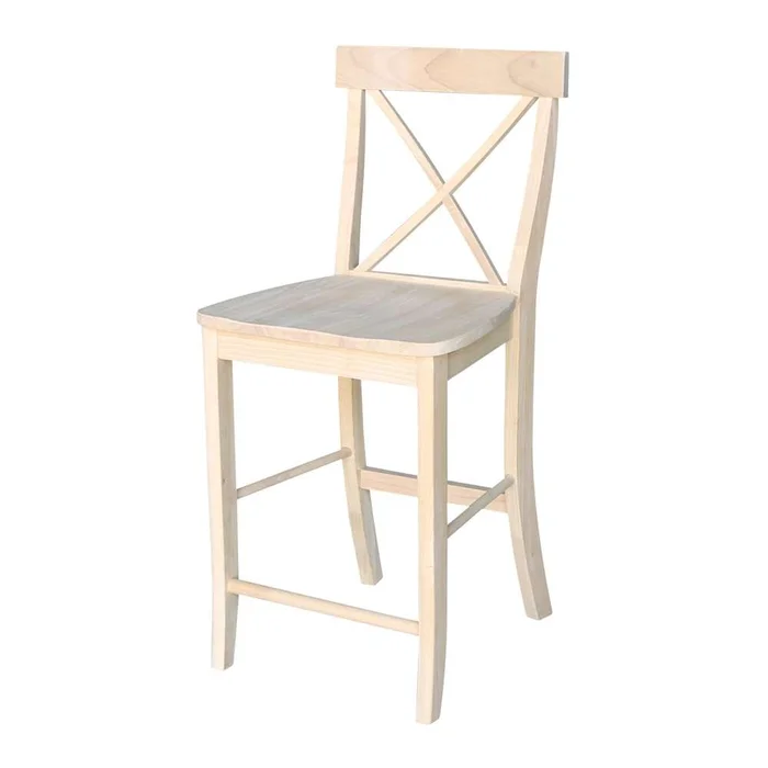International Concepts – X-Back Stool – 24inSH – S-6132