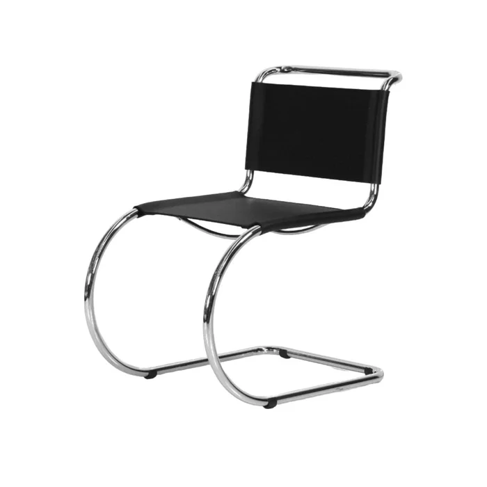 Italian Mies Van Der Rohe Leather Chair