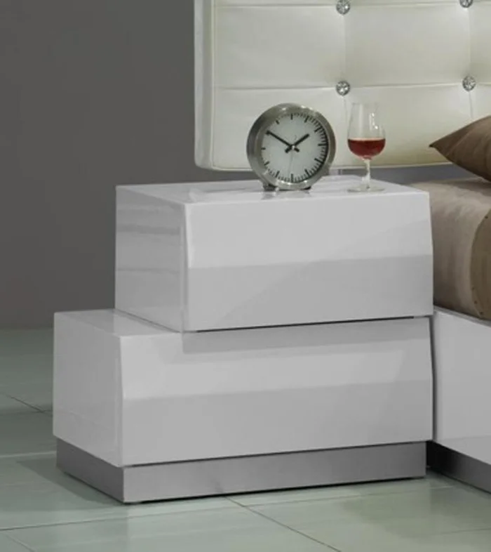 J&M Furniture – Milan Left Facing Night Stand in White – 17687-NSL