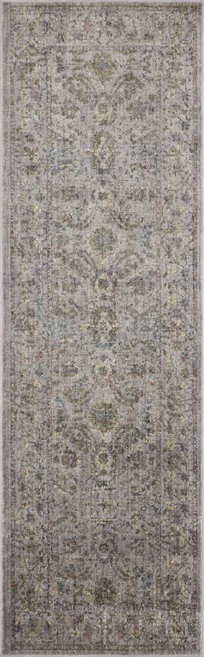 Jean Stoffer x Loloi – Bradbury Grey / Multi 2-6in x 12-0in Runner Rug – BRADBRU-04GYML26C0