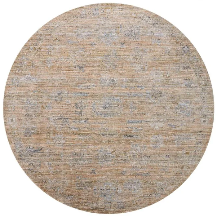 Jean Stoffer x Loloi – Katherine Copper / Steel 9-6in x 9-6in Round Area Rug – KESSKES-04CPST960R