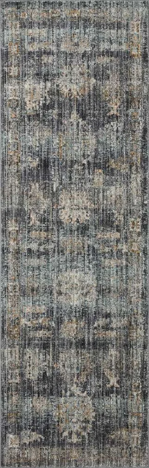 Jean Stoffer x Loloi – Katherine Ink / Jade 2-7in x 16-0in Runner Rug – KESSKES-04IKJD27G0