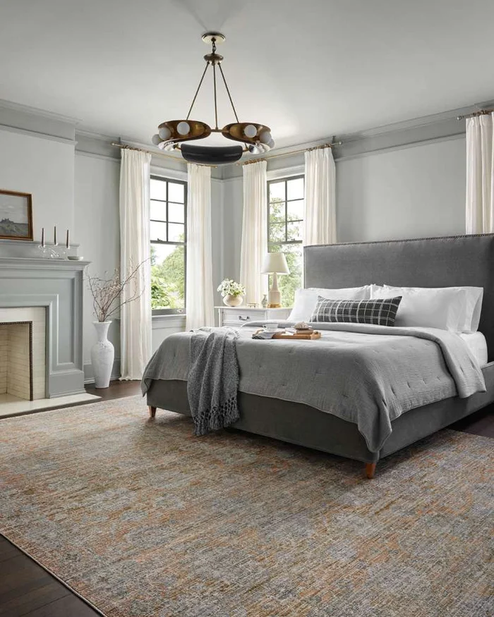 Jean Stoffer x Loloi – Katherine Terracotta / Smoke 9-6in x 13-1in Area Rug – KESSKES-02TCSK96D1