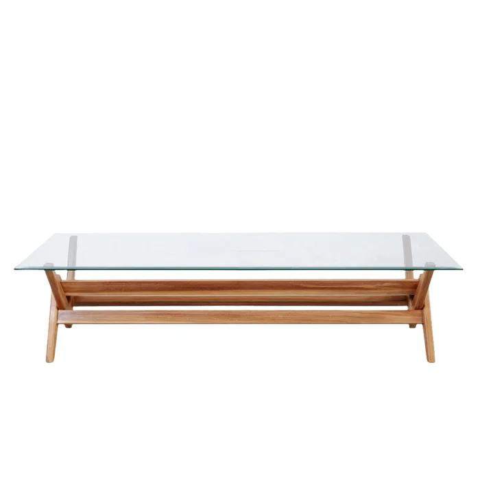 Jeanneret Glass Coffee Table – Rectangle