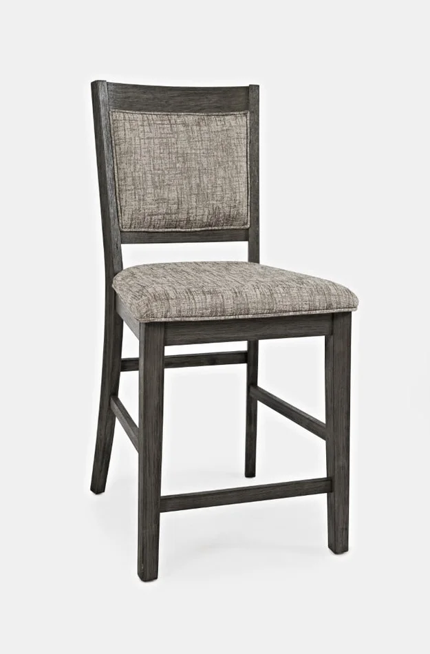 Jofran – Altamonte Upholstered Counter Stool in Brushed Grey (Set of 2) – 1855-BS520KD