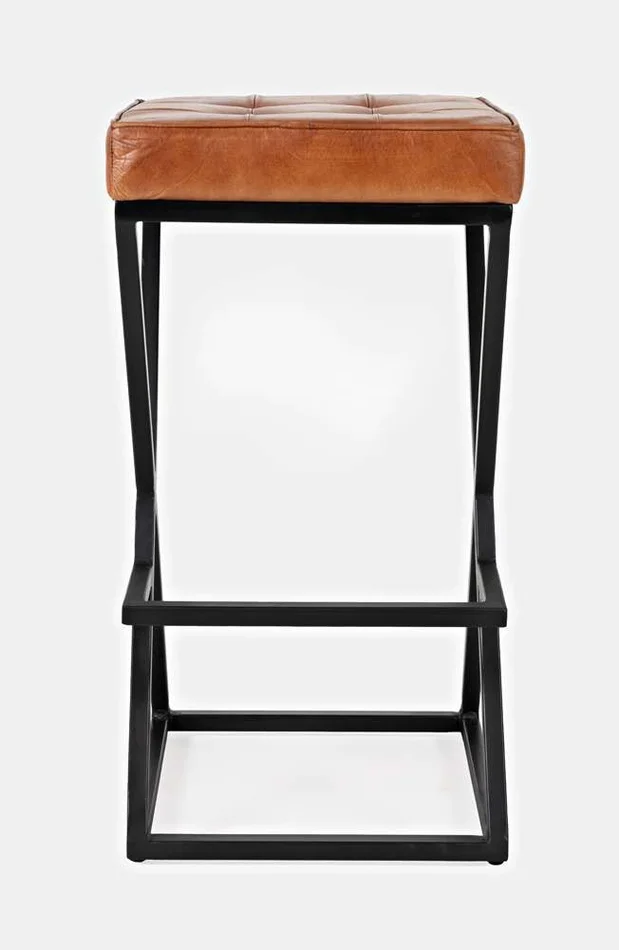 Jofran – Brooks Leather Stool – Saddle – 1730-192S