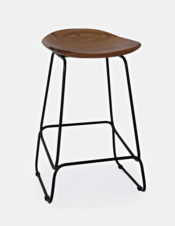 Jofran – Natures Edge Solid Acacia Counter Height Backless Stool (Set of 3) – Natural – 1985-BS160KD3PC