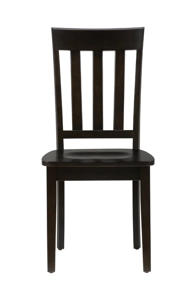 Jofran – Simplicity Espresso Slat Back Chair (Set of 2) – 552-319KD