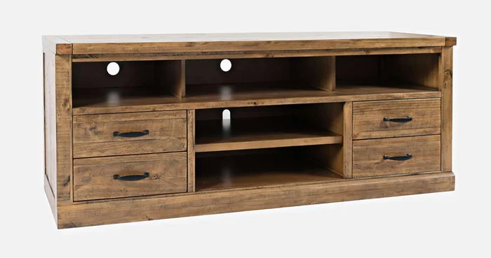 Jofran – Telluride Rustic Pine 70 TV Stand – Naturally Distressed Telluride – 1802-70