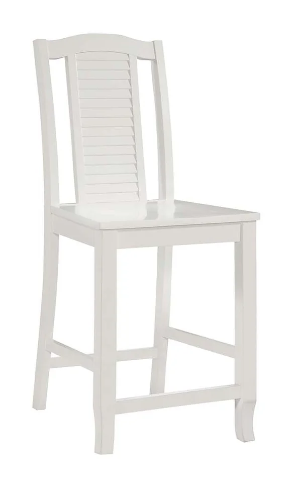 John Thomas Furniture – Hampton – Seaside Stool (RTA) in Pure White – S08-452