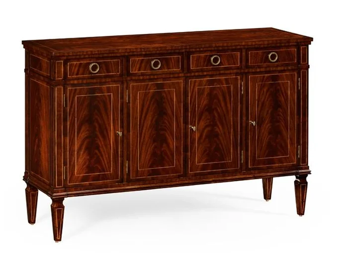 Jonathan Charles Fine Furniture – Buckingham Regency Style Mahogany Sideboard with Four Doors – 494842-MAH