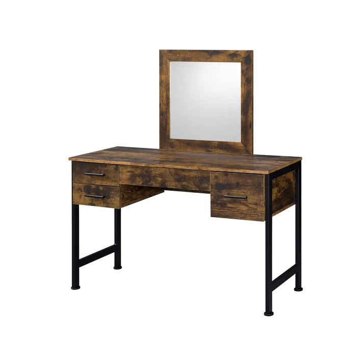 Juvanth – Rustic Vanity Desk Mirror – Oak