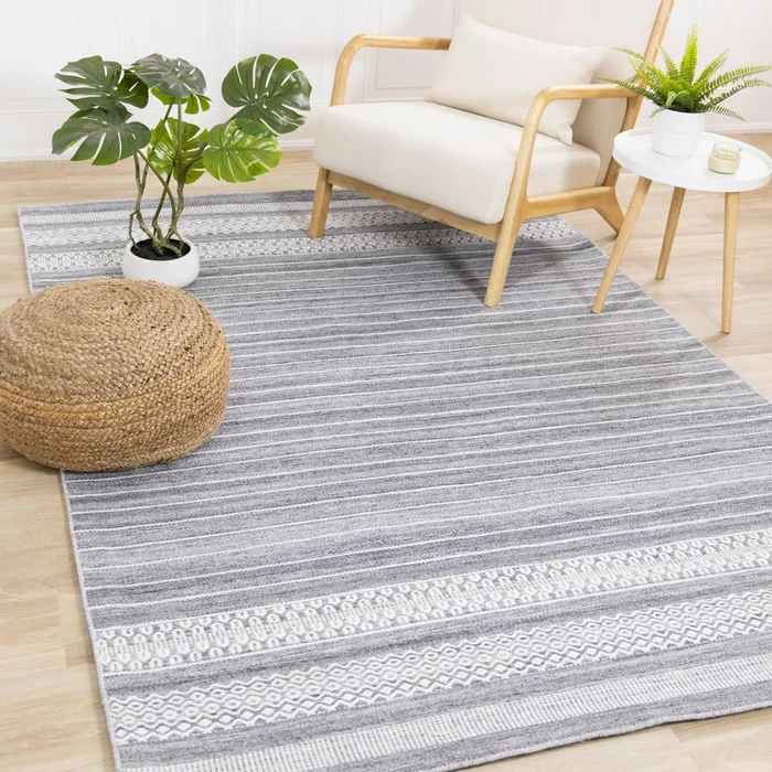 Kalora Interiors – Aspen Striped Pattern Woven Rug, 710in x 106in – 7216 240320
