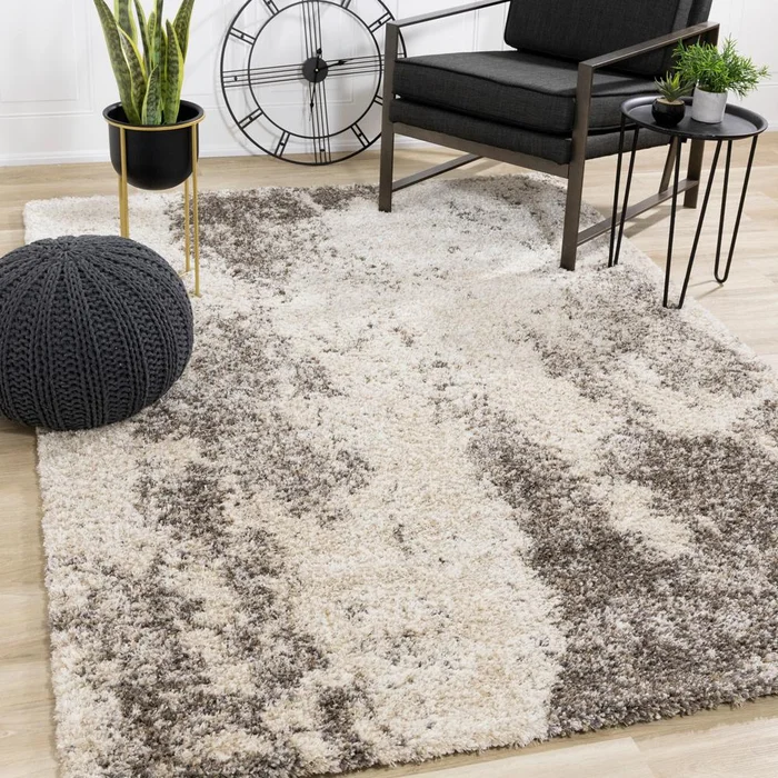 Kalora Interiors – Lane Cream Brown Abstract Luxury Rug, 710in x 112in – 373/116 240340