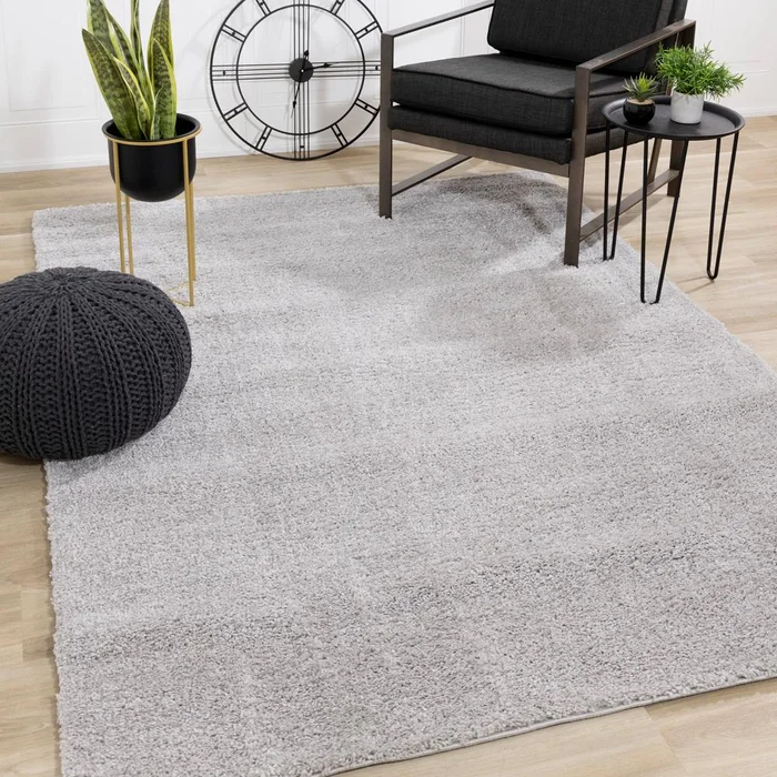 Kalora Interiors – Pascal Light Grey Comfort Shag Rug, 67in x 96in – 9999/4222 200290