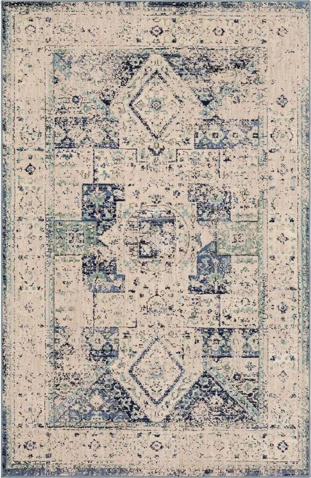 Karastan – Cosmopolitan Santee Indigo 5 3in x 7 10in Area Rug – 90960-50134-063094-IP