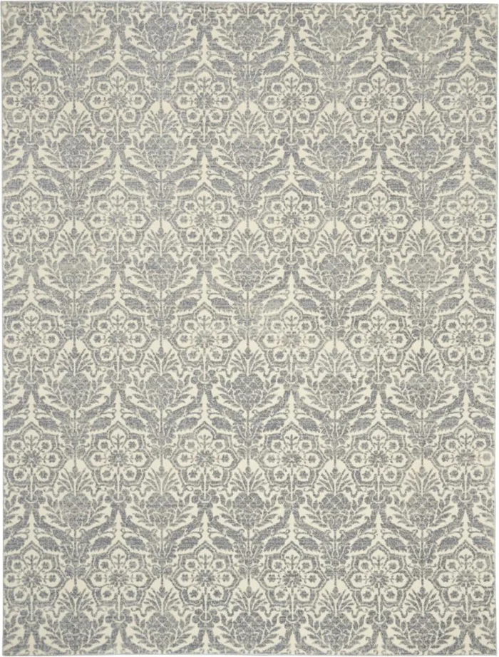 Kathy Ireland Home – Sahara KI390 Grey and Ivory 93in X 129in Oversized Rug – KI390-99446493231_CLOSEOUT