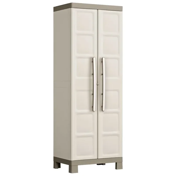 Keter Storage Cabinet with Shelves Excellence Beige and Taupe 182 cm