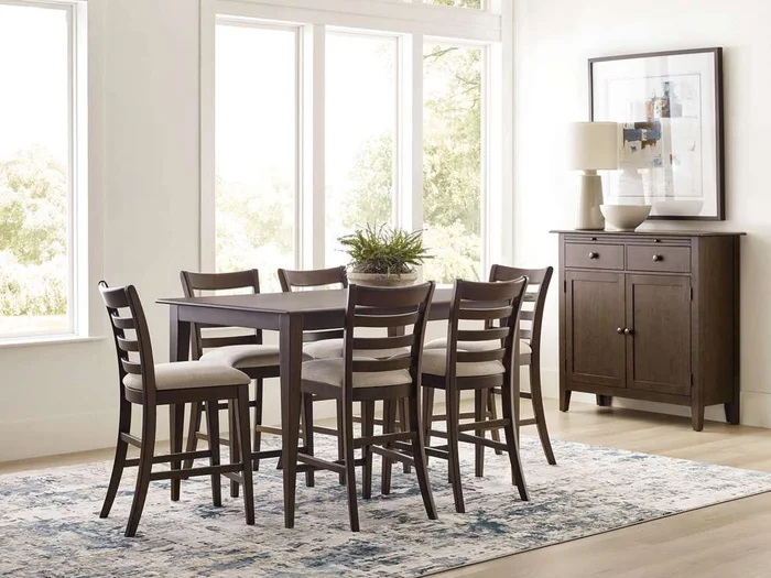 Kincaid Furniture – Kafe 60in Counter Height Table, Mocha – 317-700M