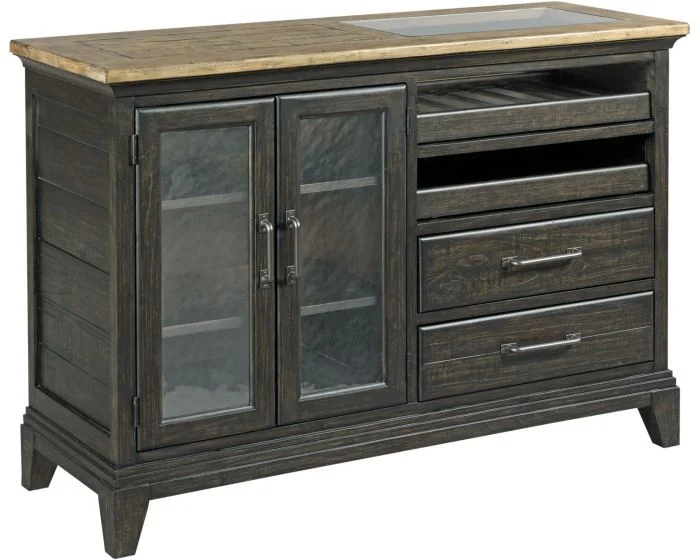 Kincaid Furniture Plank Road Pleasant Hill Wine Server in Charcoal