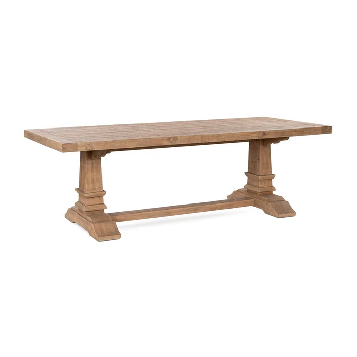 Kosas Home – Allegra 94in Reclaimed Pine Wood Dining Table in Natural – 51031657