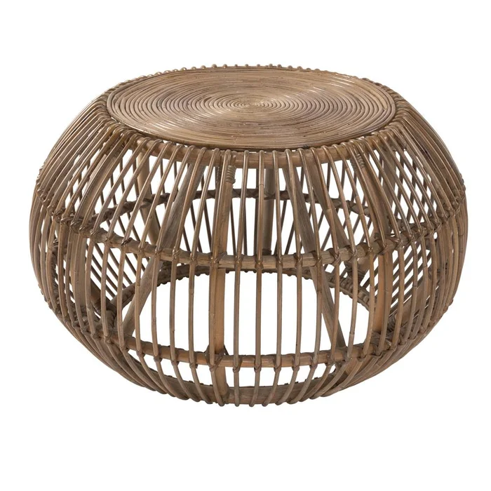 Kosas Home – Bexley Round Rattan Coffee Table in Natural – PL13861