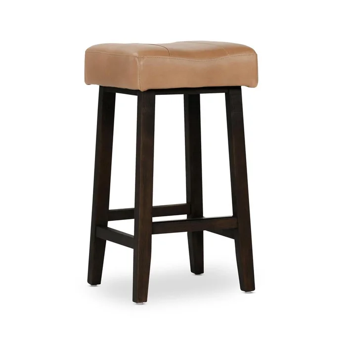 Kosas Home – Lauri Backless Counterstool 26in Camel Beige – PL23533
