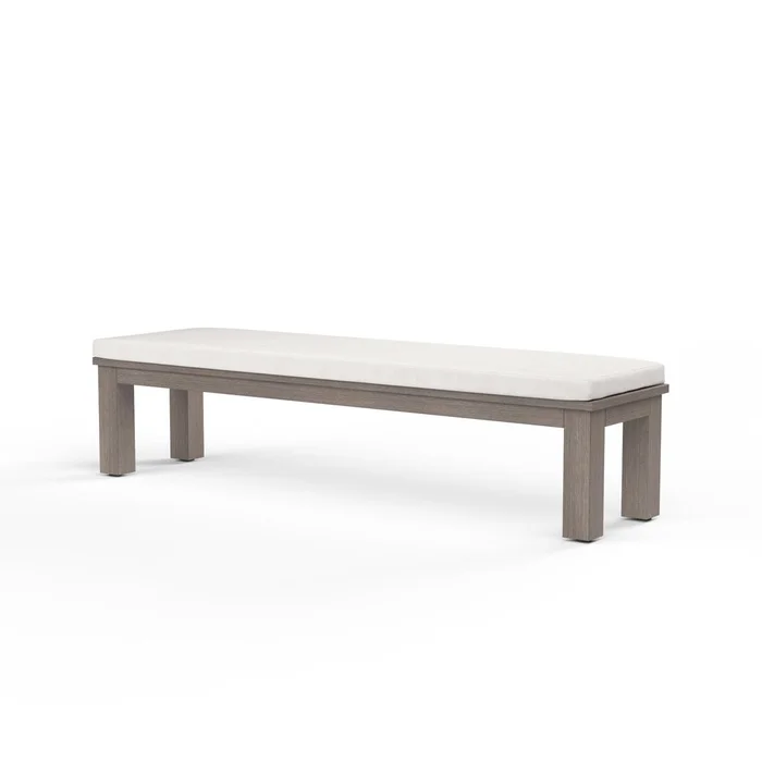 Laguna Dining Bench in Canvas Flax, No Welt