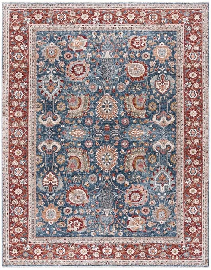 Lauren Ralph Lauren – 1412 Rug – 4 X 6 – Navy / Red Ivory