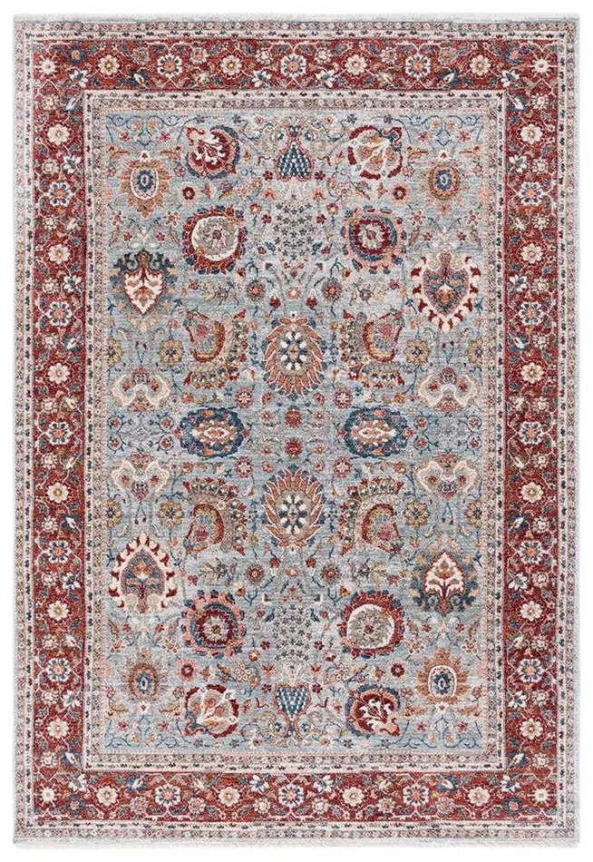 Lauren Ralph Lauren – 1412 Rug – 5 X 7 – Grey Blue / Red