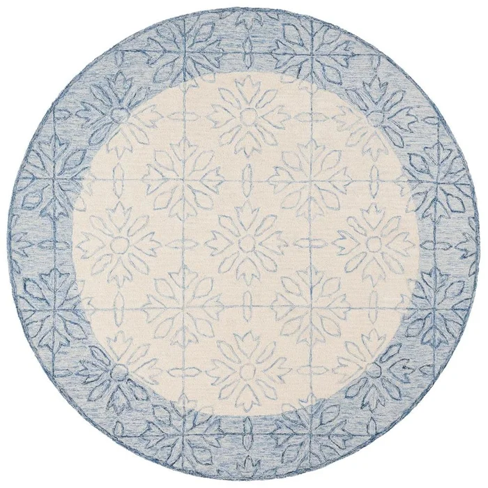 Lauren Ralph Lauren – 6932 Rug – 7 X 7 Round – Navy / Ivory