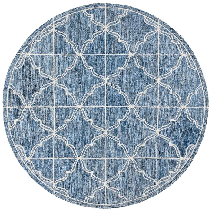 Lauren Ralph Lauren – 6933 Rug – 7 X 7 Round – Navy / Ivory