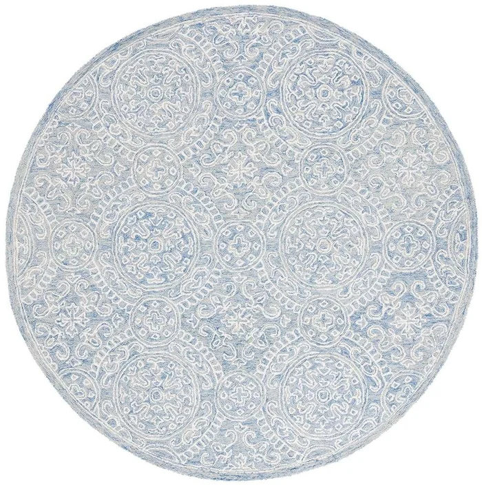 Lauren Ralph Lauren – 6937 Rug – 7 X 7 Round – Blue / Ivory
