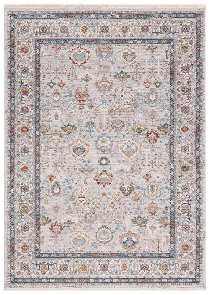 Lauren Ralph Lauren – Fairhaven Rug – 9 X 12-6in – Light Grey / Blue Rust