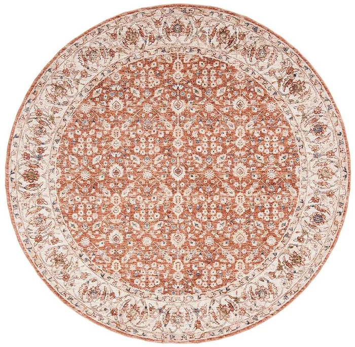 Lauren Ralph Lauren – Helena Rug – 6-7in X 6-7in Round – Beige / Light Rust