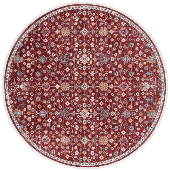 Lauren Ralph Lauren – Kempton Rug – 6-7in X 6-7in Round – Red / Ivory