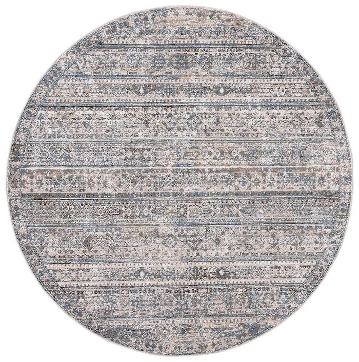 Lauren Ralph Lauren – Kiliney Rug – 6-7in X 6-7in Round – Ivory / Navy