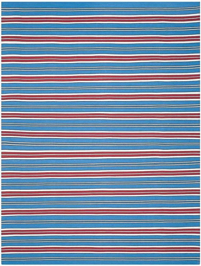 Lauren Ralph Lauren – Leopold Stripe Rug – 6 X 9 – Royal Blue