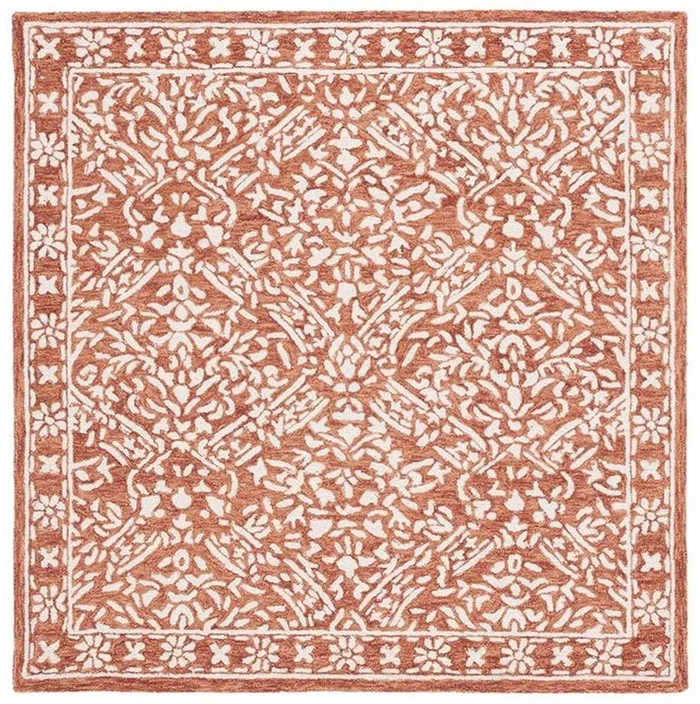 Lauren Ralph Lauren – Olivier Rug – 7 X 7 Square – Rust / Ivory