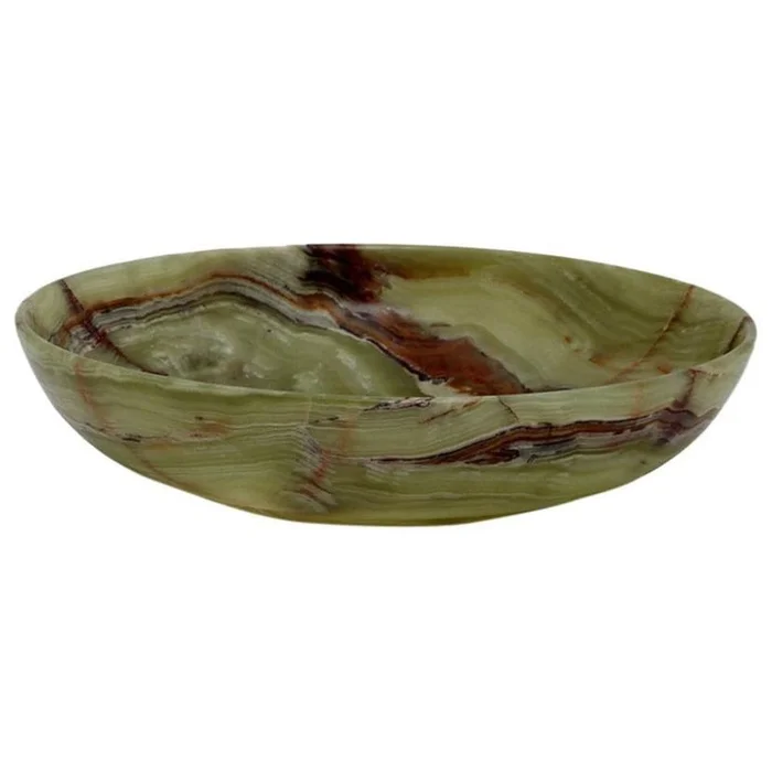 Laurus Collection Whirl Green 16″ Onyx Bowl