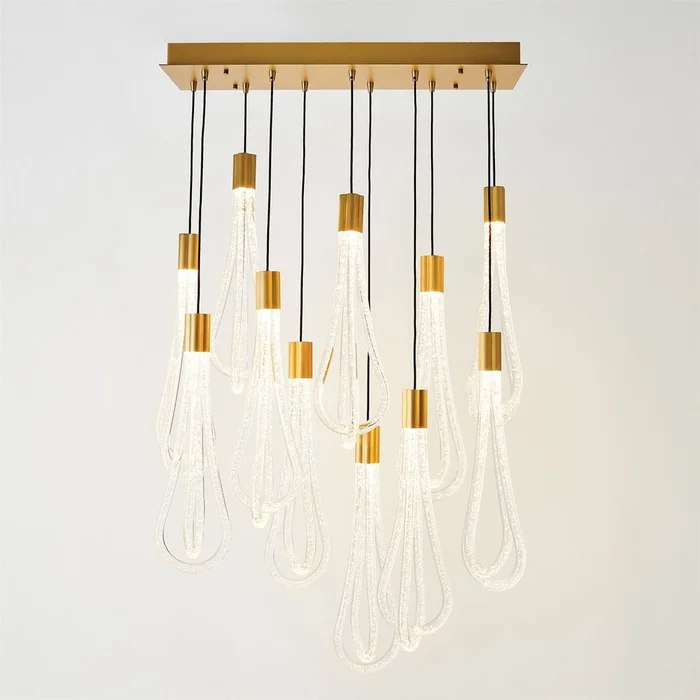 Layered Raindrop Chandelier