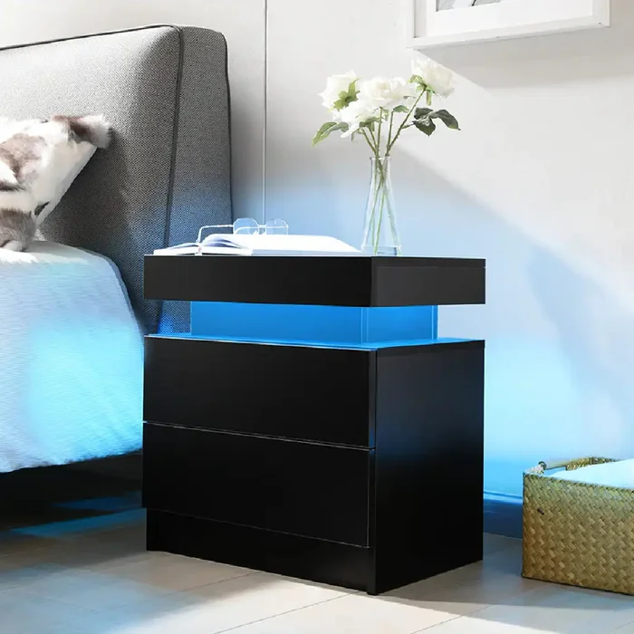 LED Bedside Table | Modern Led Nightstand