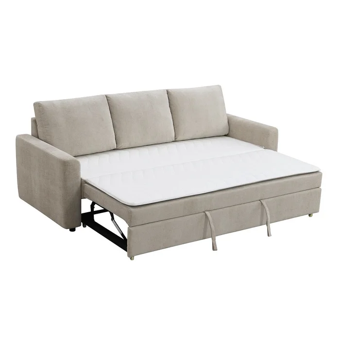 Leira 89″L Upholstered Sofa with Sleeper