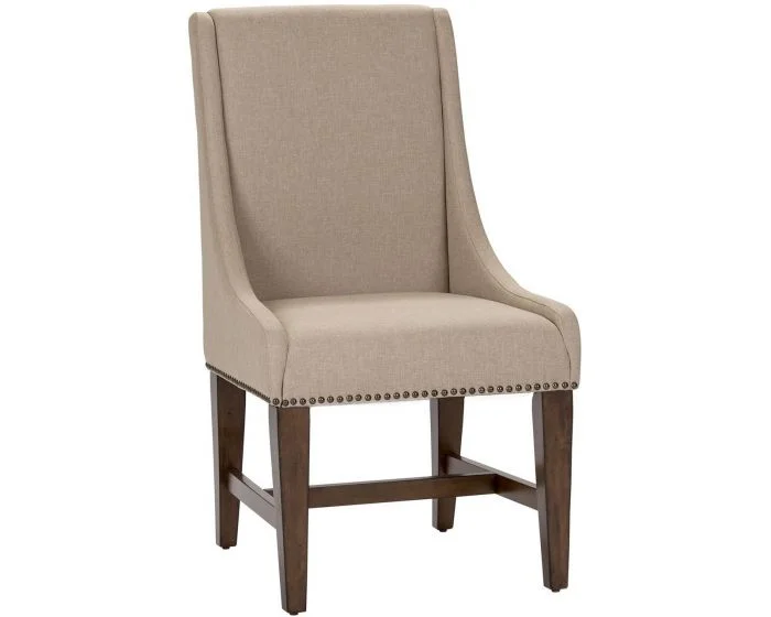 Liberty Furniture Armand Upholstered Side Chair in Antique Brownstone