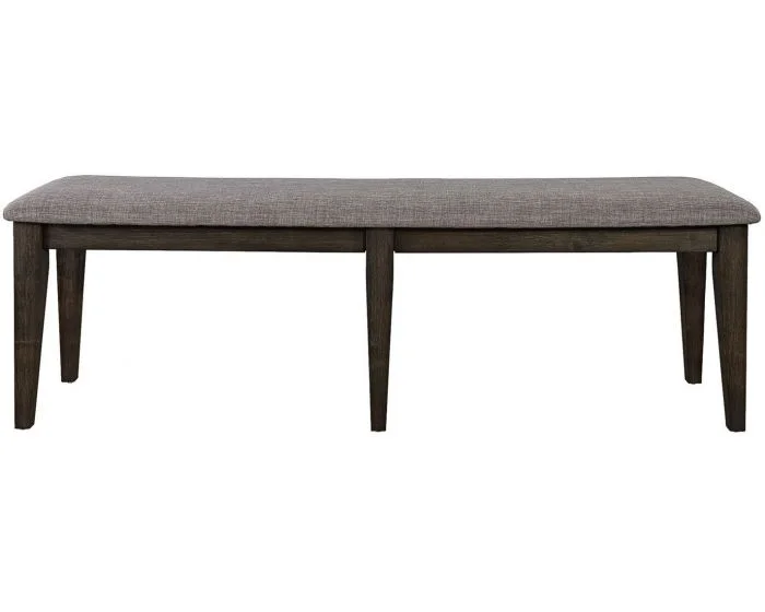 Liberty Furniture Double Bridge Bench in Dark Chestnut