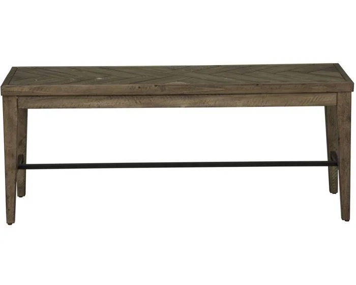 Liberty Furniture Horizons Bench in Rustic Caramel